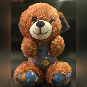 Brown and Blue Plush Stuffed dog